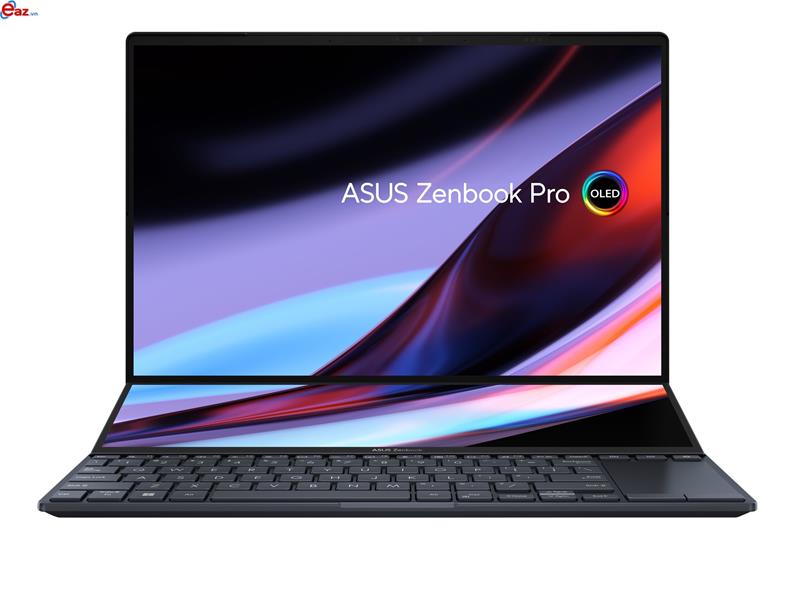 Asus Zenbook Pro 14 Duo OLED UX8402ZE-M3074W | Intel  Core i9 _ 12900H | 32GB | 1TB SSD PCIe | RTX 3050Ti 4GB GDDR6 | 14.5 inch 2.8K OLED | Touch screen | ScreenPad Plus 12.7” FHD | Win 11 | LED KEY | IR Camera | 0722D